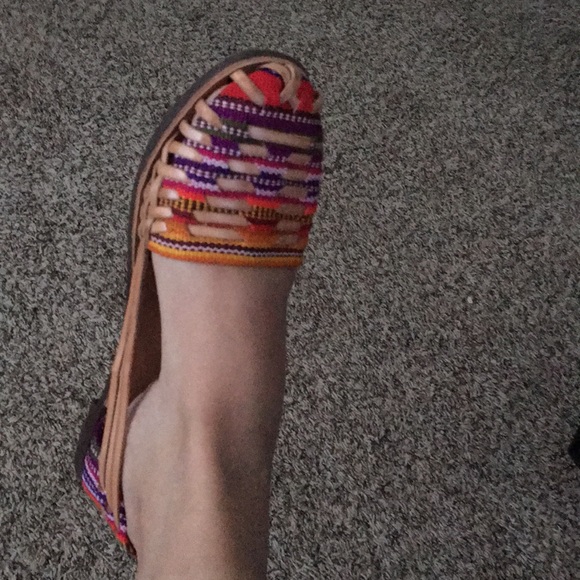 Traditional Mayan Woven Leather Huarache Sandals - Picture 1 of 5